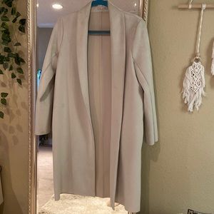 Zara long overcoat, suede material